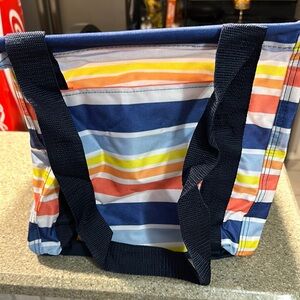 NWT- Thirty One- Small Utility Tote- Vista Stripe
